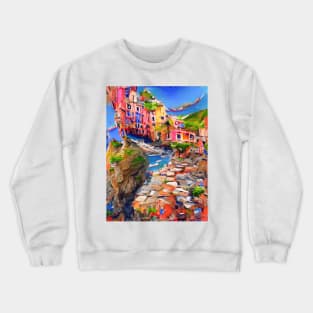 Colorful Village Crewneck Sweatshirt